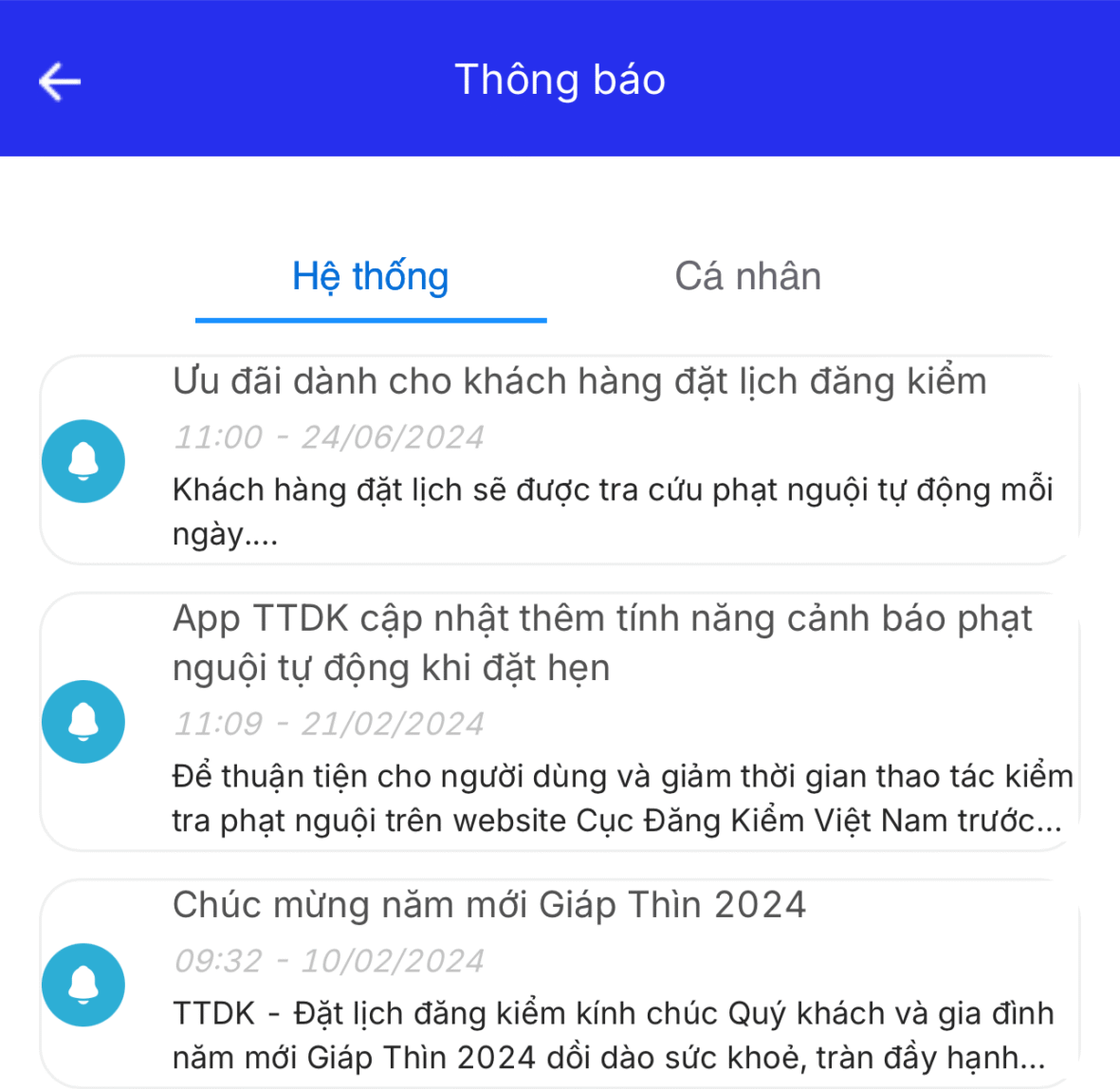 Nhận thông báo phạt nguội ngay trên điện thoại