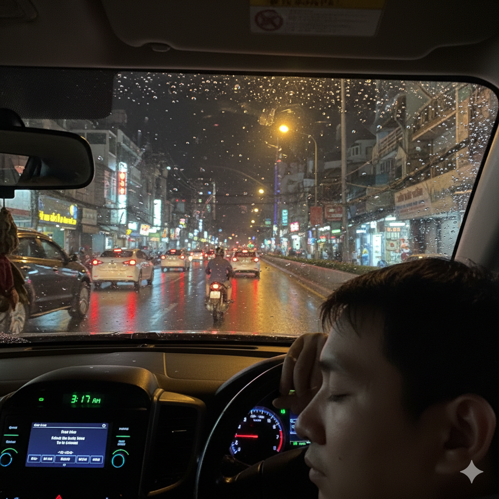 Buồn ngủ khi lái xe đêm – Nguy hiểm chết người